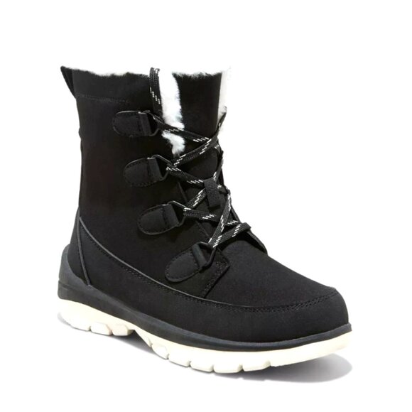 Women's Corie Winter Hiker Boots - Universal Thread Jet Black 6 - Picture 1 of 8
